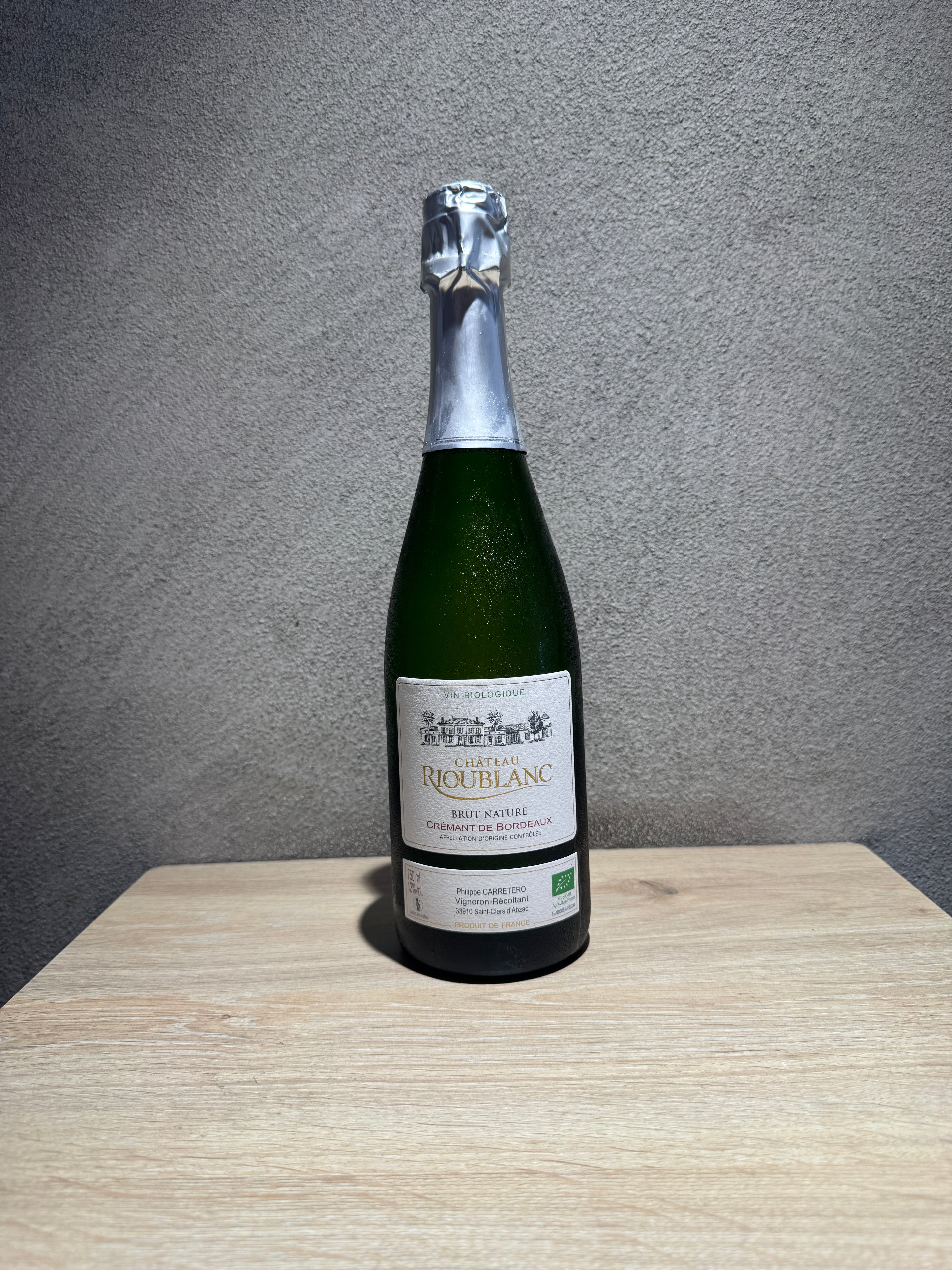 Château Rioublanc - "Crémant de Bordeaux" Nature A.O.C.